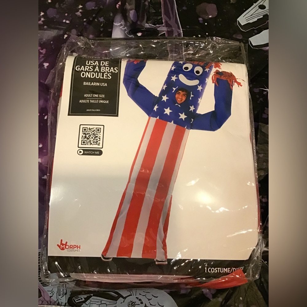 USA Wavy arms guy morph costume adult one size -NEW